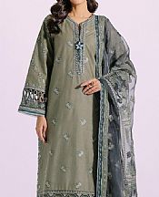 Ethnic Sage Green Lawn Suit