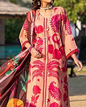 Ittehad Peach/Raspberry Lawn Suit- Pakistani Lawn Dress
