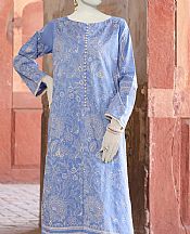 Junaid Jamshed Cadet Blue Lawn Suit (2 Pcs)- Pakistani Lawn Dress