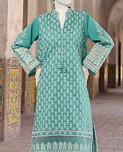 Junaid Jamshed Teal Lawn Suit (2 Pcs)- Pakistani Lawn Dress