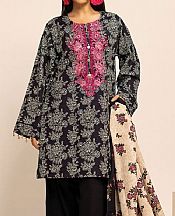 Khaadi Black Khaddar Suit- Pakistani Winter Clothing