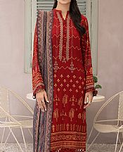 Lsm Red Pashmina Suit- Pakistani Winter Clothing