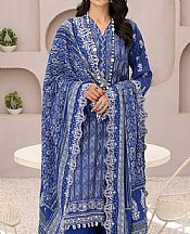 Lsm Lapis Blue Pashmina Suit- Pakistani Winter Dress