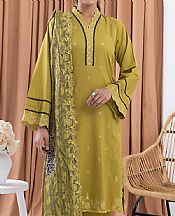 Lsm Olive Lawn Suit- Pakistani Lawn Dress