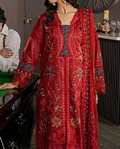 Marjjan Falu Red Lawn Suit- Pakistani Lawn Dress
