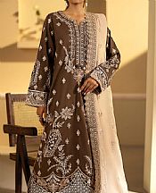 Maryum N Maria Dark Brown Lawn Suit- Pakistani Designer Lawn Suits