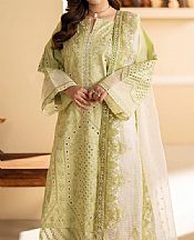 Maryum N Maria Olive Green Lawn Suit- Pakistani Lawn Dress