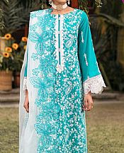 Mohagni Dark Turquoise Lawn Suit