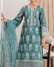 Motifz Dusty Teal Lawn Suit- Pakistani Lawn Dress