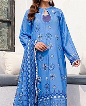 Motifz Denim Blue Lawn Suit- Pakistani Lawn Dress