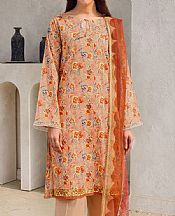 Motifz Dark Peach Lawn Suit- Pakistani Lawn Dress