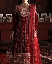 Mushq Maroon Velvet Suit- Pakistani Winter Dress
