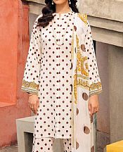 Nishat Off White Lawn Suit- Pakistani Lawn Dress