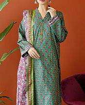 Orient Pistachio Green Cambric Suit- Pakistani Winter Clothing