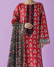 Orient Red Lawn Suit- Pakistani Designer Lawn Suits