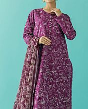 Orient Dark Raspberry Lawn Suit- Pakistani Designer Lawn Suits
