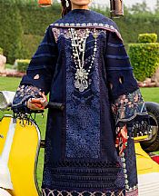 Parishay Navy Blue Khaddar Suit- Pakistani Winter Clothing