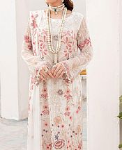 Ramsha White Chiffon Suit- Pakistani Chiffon Dress