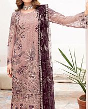 Ramsha Rose Pink Chiffon Suit- Pakistani Chiffon Dress