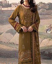 Ramsha Dirt Brown Karandi Suit- Pakistani Winter Clothing