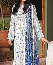 Ramsha Off White Lawn Suit- Pakistani Lawn Dress