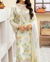 Ramsha Ivory Lawn Suit- Pakistani Lawn Dress