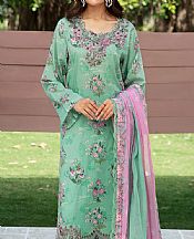 Ramsha Green Lawn Suit- Pakistani Lawn Dress