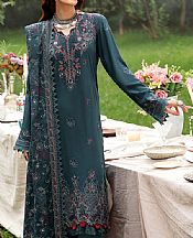 Ramsha Blue Dianne Karandi Suit- Pakistani Winter Dress