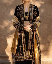 Rang Rasiya Black Velvet Suit- Pakistani Winter Clothing
