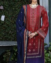 Saadia Asad Persian Plum Linen Suit