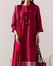 Sana Safinaz Crimson Slub Suit- Pakistani Winter Clothing