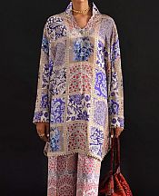 Sana Safinaz Multi Color Linen Suit (2 Pcs)- Pakistani Winter Dress