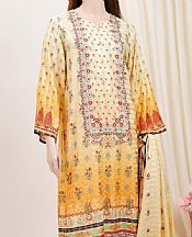 Saya Mustard Zari Filament Suit- Pakistani Designer Lawn Suits