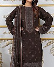 Shaista Chocolate Viscose Suit- Pakistani Winter Clothing