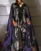Sobia Nazir Black Silk Suit- Pakistani Chiffon Dress