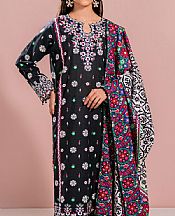 So Kamal Black Khaddar Suit- Pakistani Winter Dress