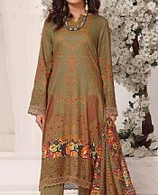 Vs Textile Brown Lawn Suit- Pakistani Designer Lawn Suits