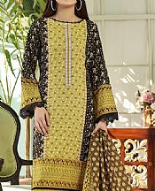 Vs Textile Black/Olive Lawn Suit- Pakistani Lawn Dress