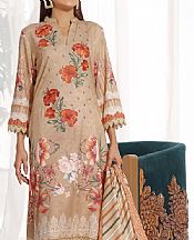 Vs Textile Beige Dhanak Suit- Pakistani Winter Dress