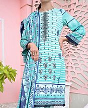 Vs Textile Light Turquoise Dhanak Suit- Pakistani Winter Dress