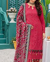 Vs Textile Deep Carmine Linen Suit- Pakistani Winter Clothing