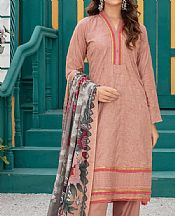 Vs Textile Pinkish Tan Linen Suit- Pakistani Winter Dress
