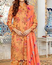 Vs Textile Faded Orange Khaddar Suit- Pakistani Winter Clothing