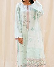 Zellbury Sky Blue Jacquard Suit (2 Pcs)- Pakistani Winter Clothing