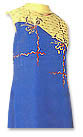 Blue/Yellow Chiffon Georgette Trouser Suit- Pakistani Casual Dress