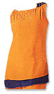 Orange Georgette Trouser Suit - Pakistani Casual Dress