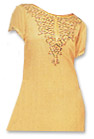 Mustard Chiffon Trouser Suit- Pakistani Casual Dress